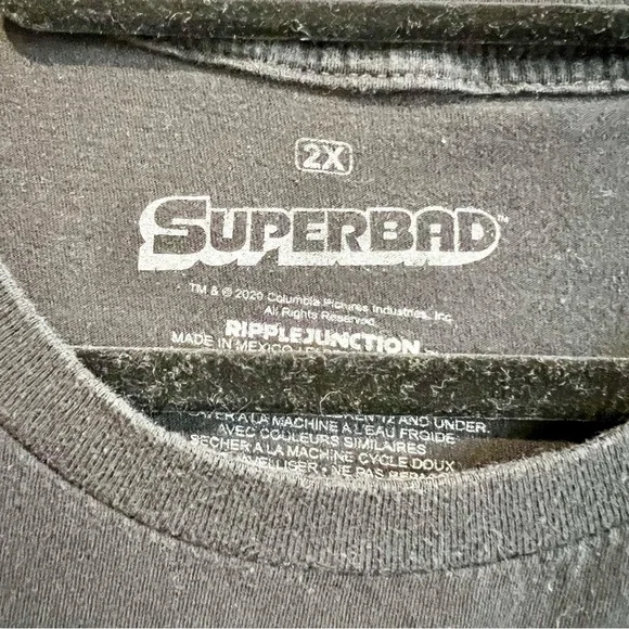 Superbad McLovin Hawaii License Plate T Shirt Mens 2XL Black Movie Promo Tee - Picture 3 of 7